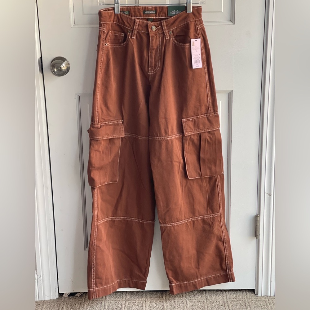 NWT wide leg cargo pants baggy oversized long streetwear